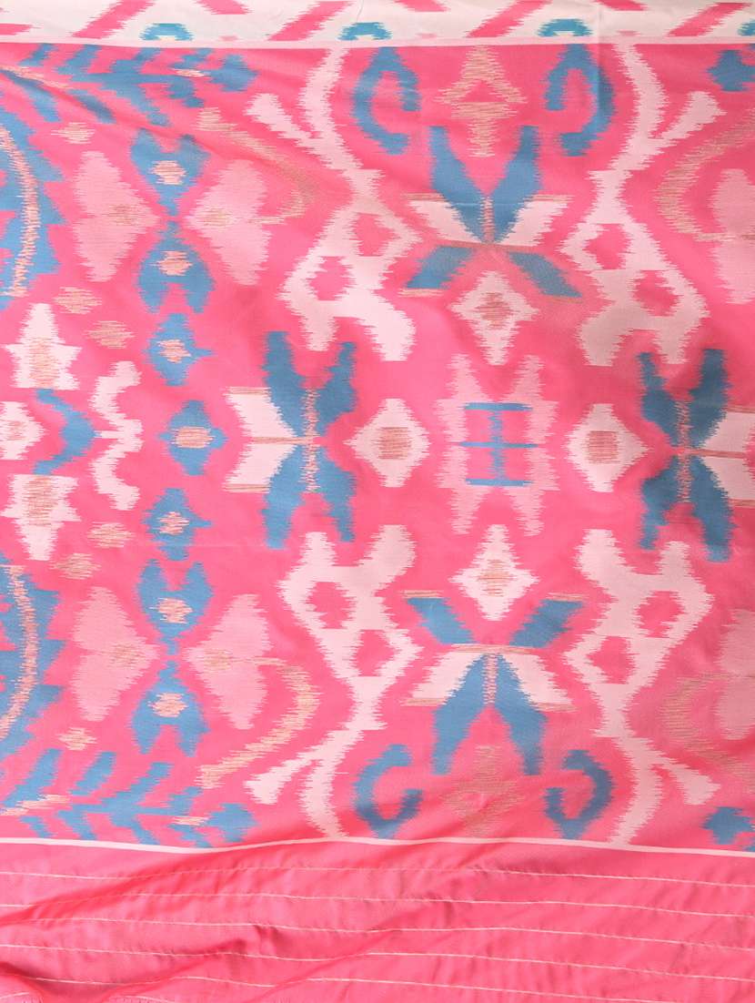 women ikat pochampalli saree with blouse - 22312803 -  Standard Image - 6