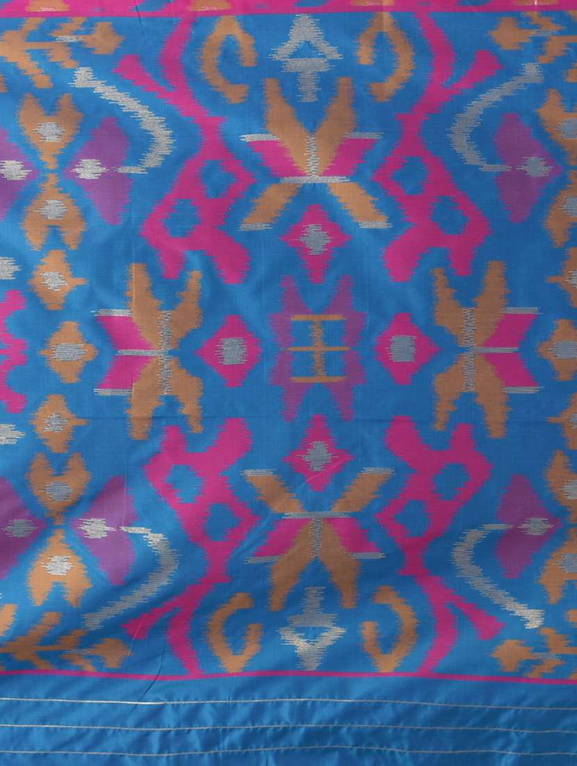 women ikat pochampalli saree with blouse - 22312805 -  Standard Image - 6