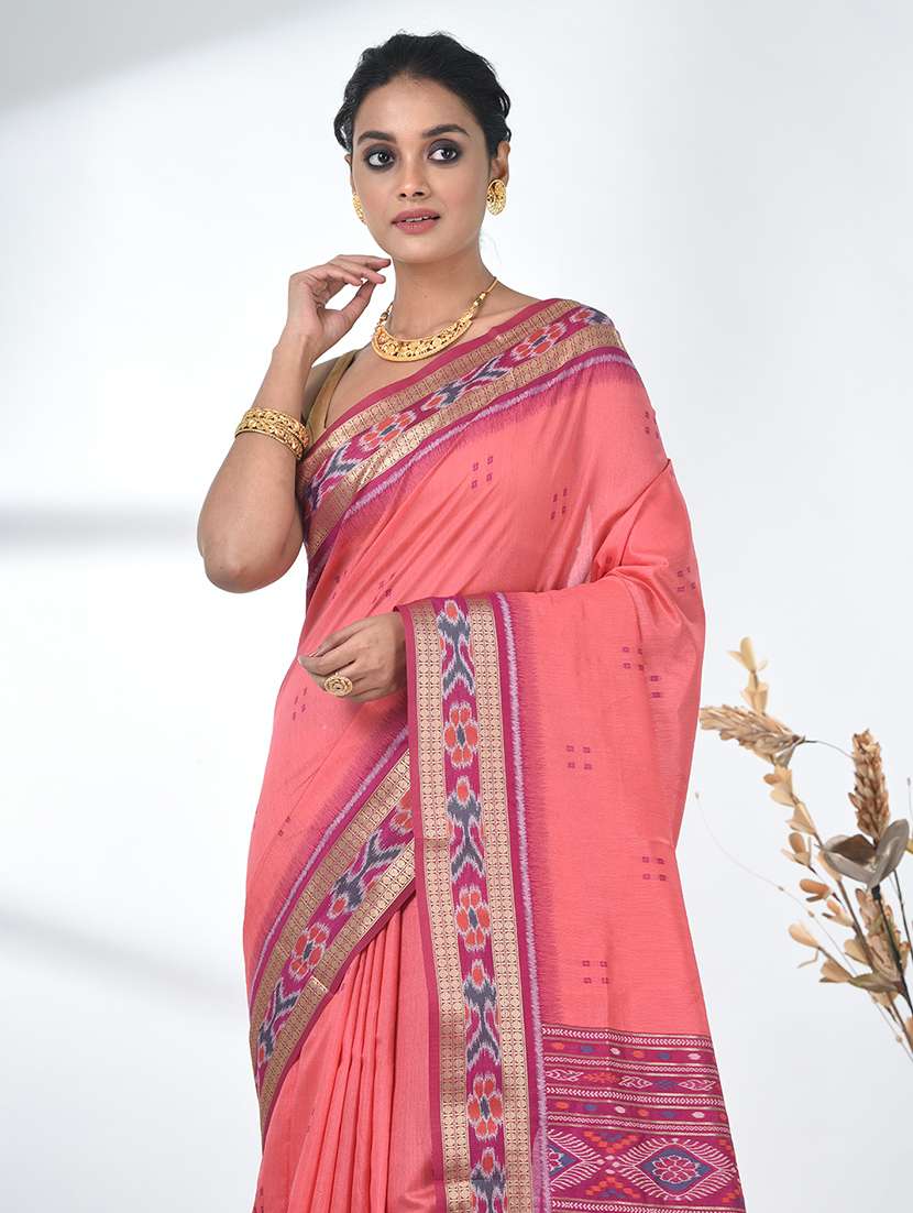 women self design tussar saree with blouse - 22312806 -  Standard Image - 4