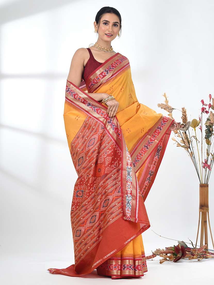 women self design tussar saree with blouse - 22312809 -  Standard Image - 1