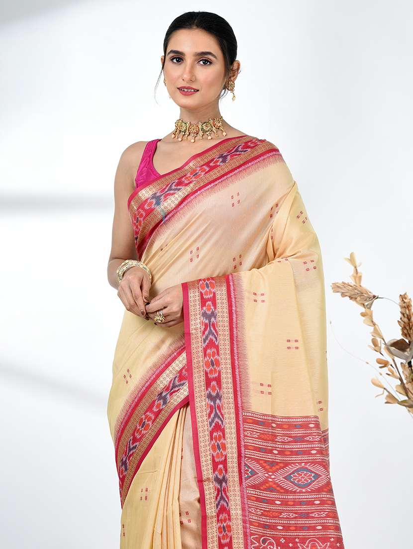 women self design tussar saree with blouse - 22312810 -  Standard Image - 4
