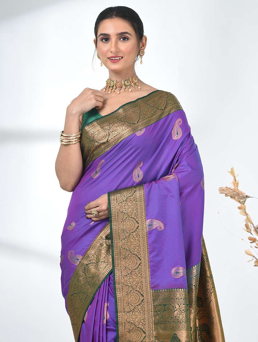 women self design southern silk saree with blouse - 22312817 -  Standard Image - 4