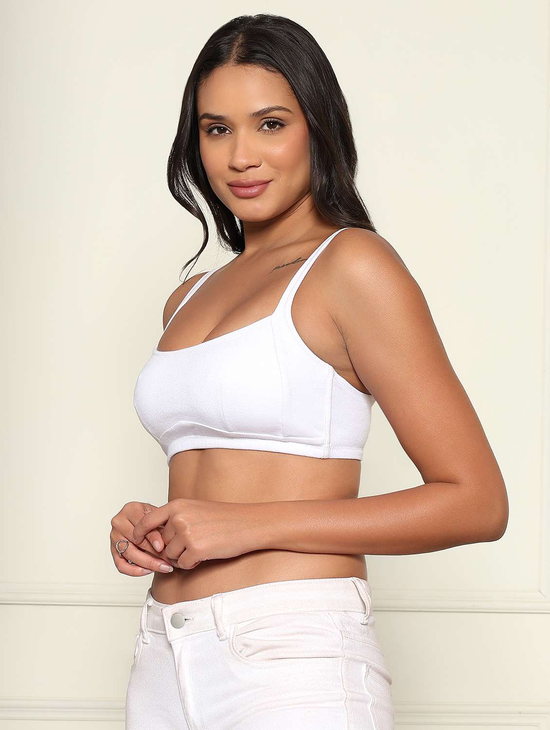 women solid non padded sports bra - 22312849 -  Standard Image - 1