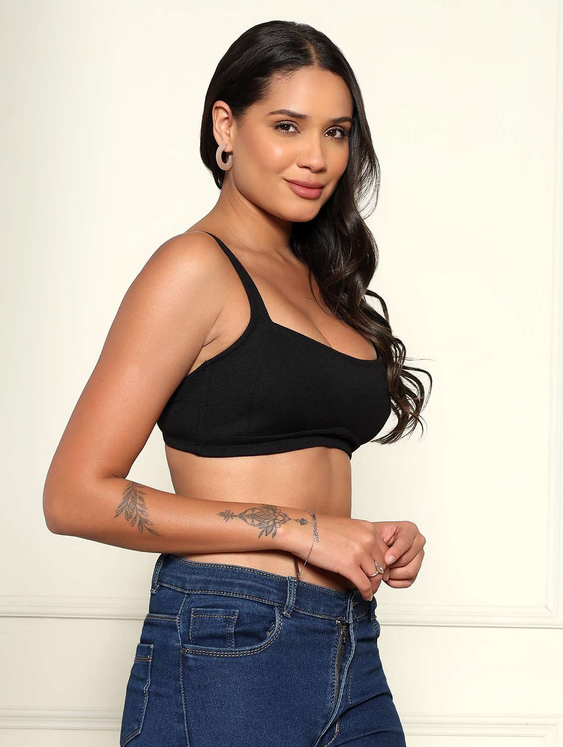 women solid non padded sports bra - 22312856 -  Standard Image - 1