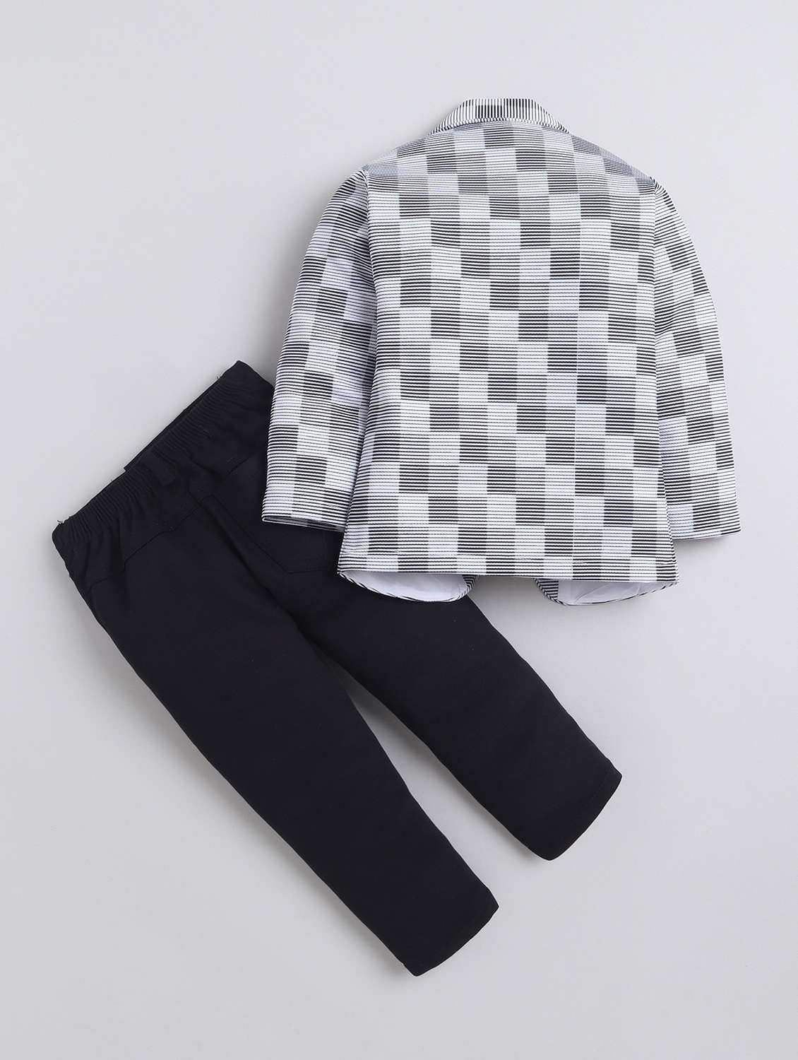 boys printed blazer and trouser with t-shirt set - 22312865 -  Standard Image - 1