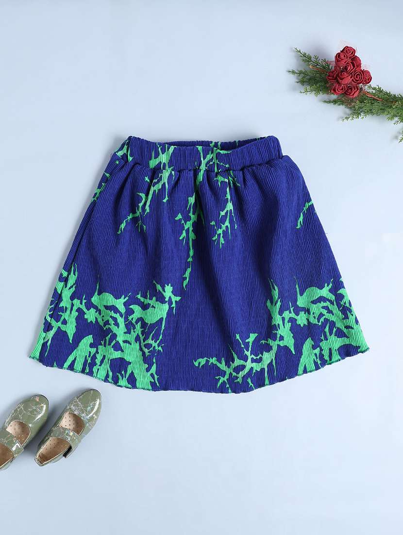blue cotton flared skirt - 22313368 -  Standard Image - 1