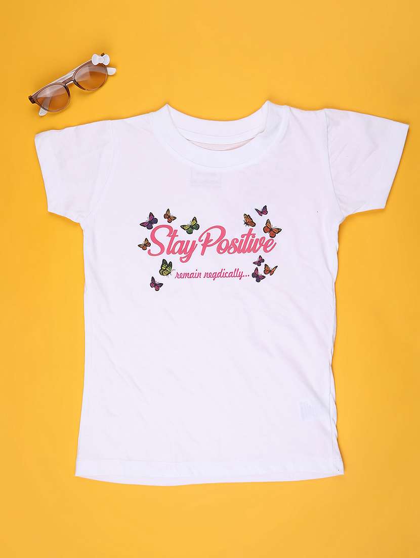 Girls Printed Short Sleeves Regular Tee - 22313390 -  Standard Image - 1