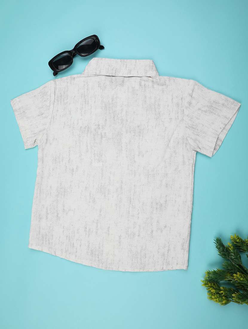 boys printed collared short sleeve shirt - 22313394 -  Standard Image - 1