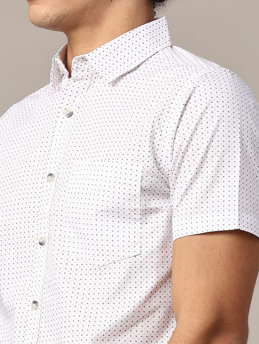 white cotton casual shirt - 22313486 -  Standard Image - 1