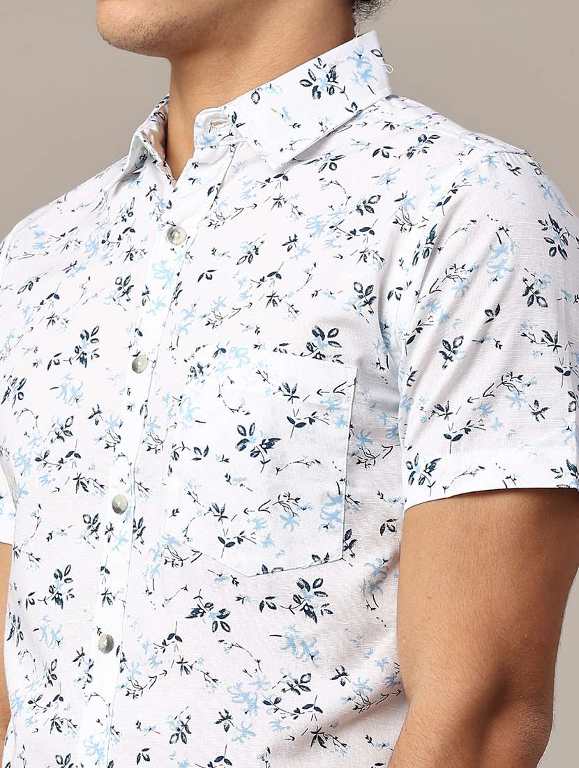 white cotton casual shirt - 22313489 -  Standard Image - 1