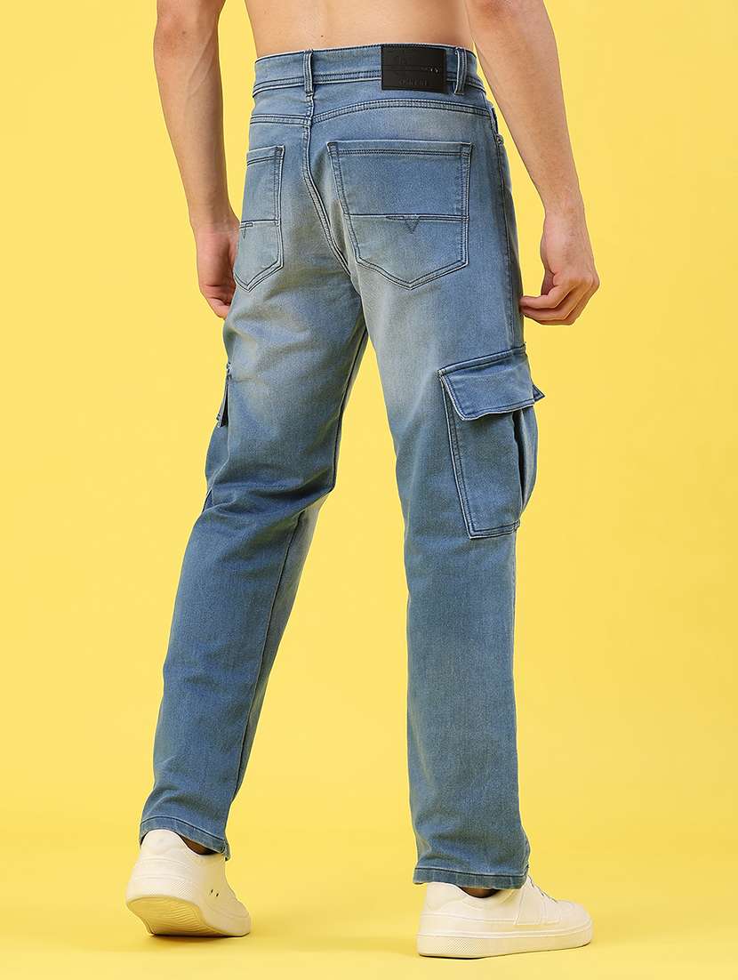 blue denim cargos - 22313531 -  Standard Image - 4