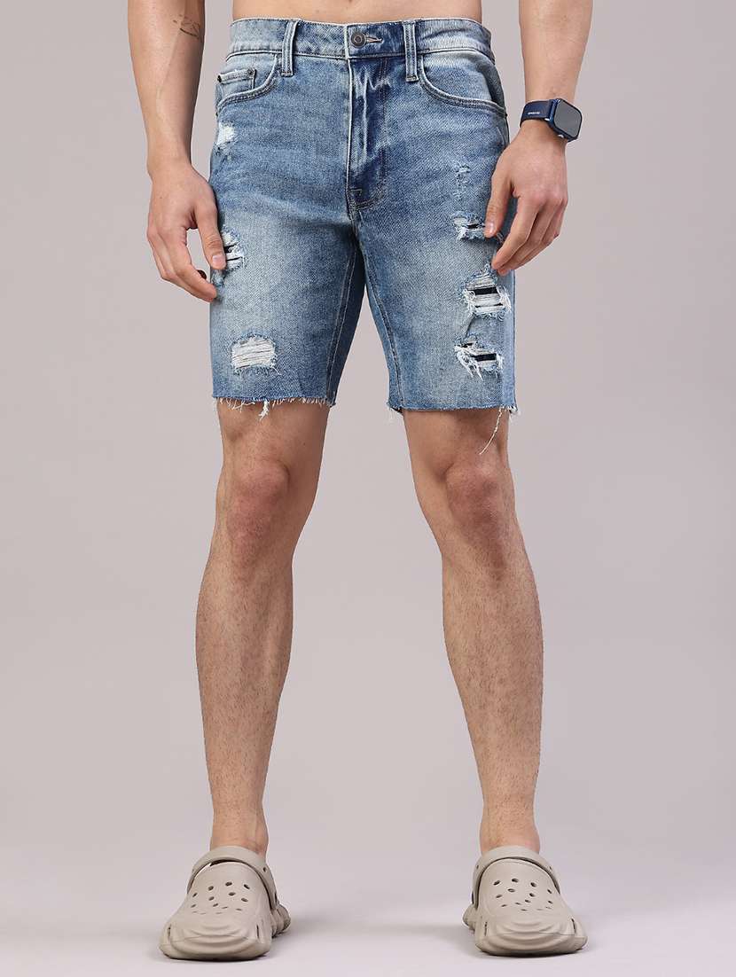 blue cotton  shorts