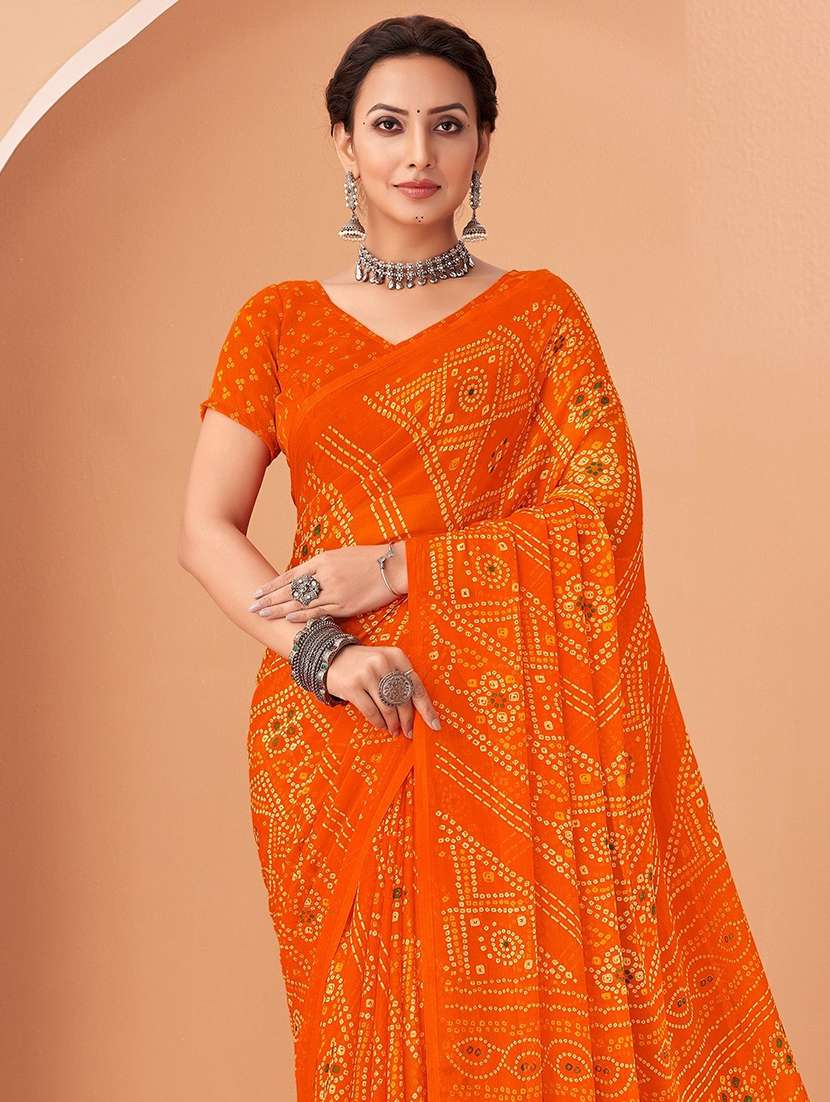 women printed casual wear saree with blouse - 22315738 -  Standard Image - 1