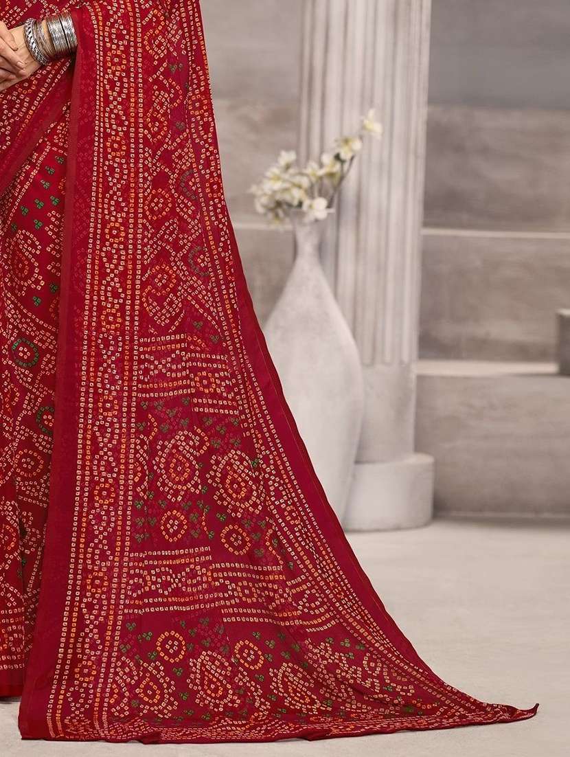 women printed casual wear saree with blouse - 22315751 -  Standard Image - 1