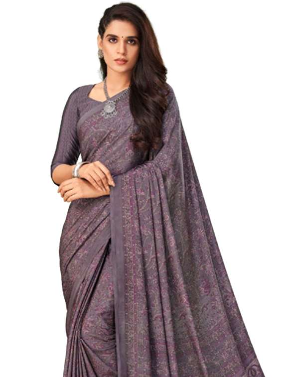 women printed casual wear saree with blouse - 22315773 -  Standard Image - 1