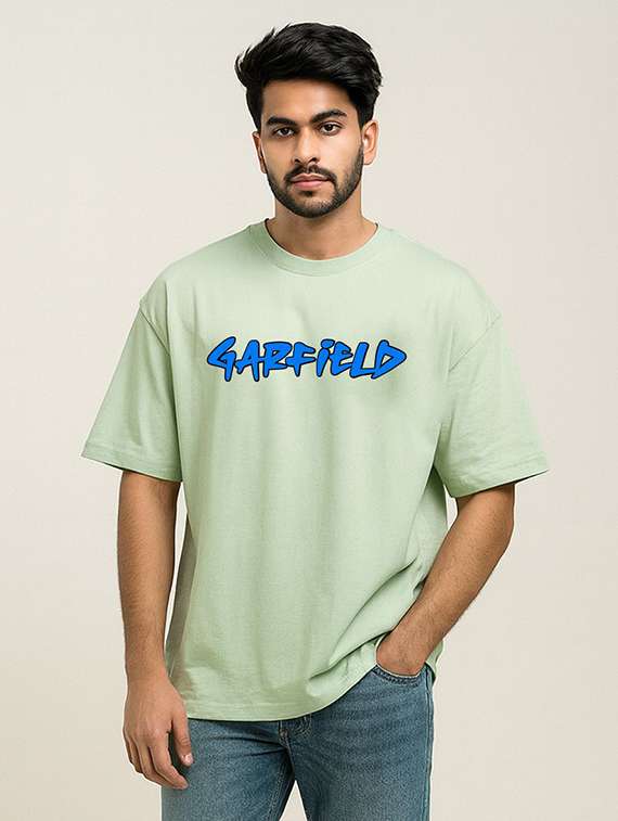 Men Front & Back Print Short Sleeve Oversized T-shirt - 22315828 -  Standard Image - 1