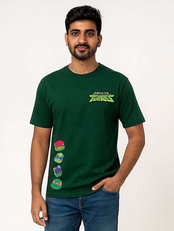 men front & back print short sleeve regular fit t-shirt - 22315839 -  Standard Image - 1