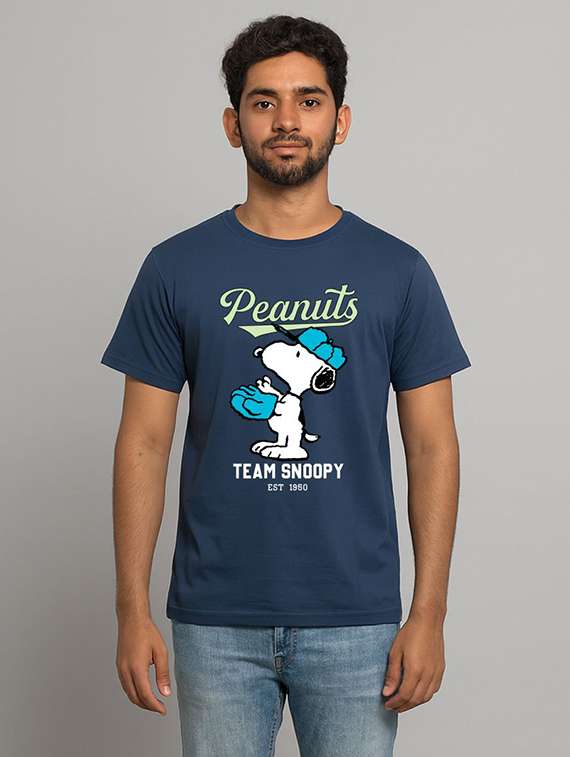 men front print short sleeve regular fit t-shirt - 22315854 -  Standard Image - 4