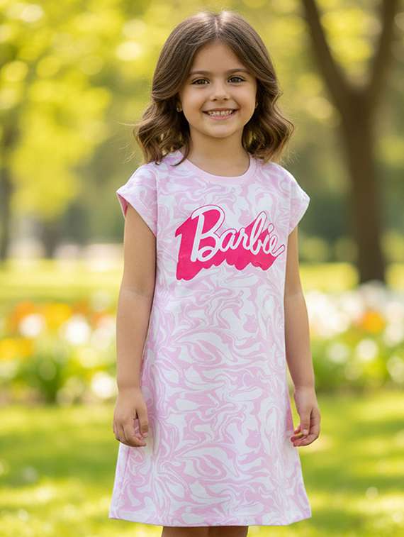 girls printed short sleeve a-line dress - 22315881 -  Standard Image - 1