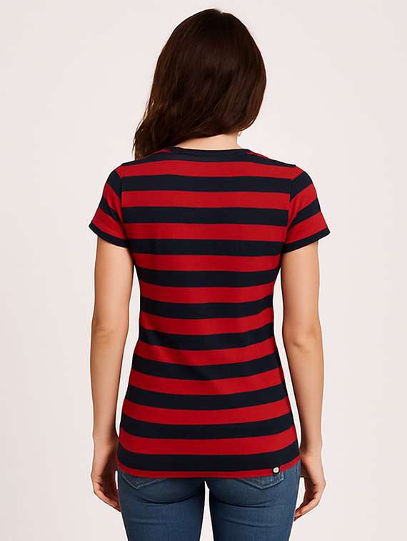 women striped short sleeve t-shirt - 22315904 -  Standard Image - 1