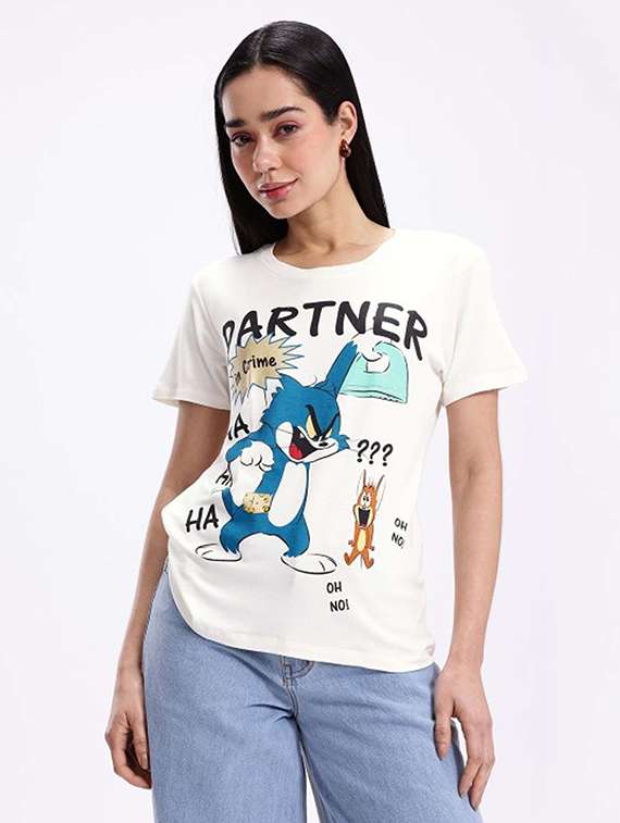 women printed short sleeve t-shirt - 22315911 -  Standard Image - 1