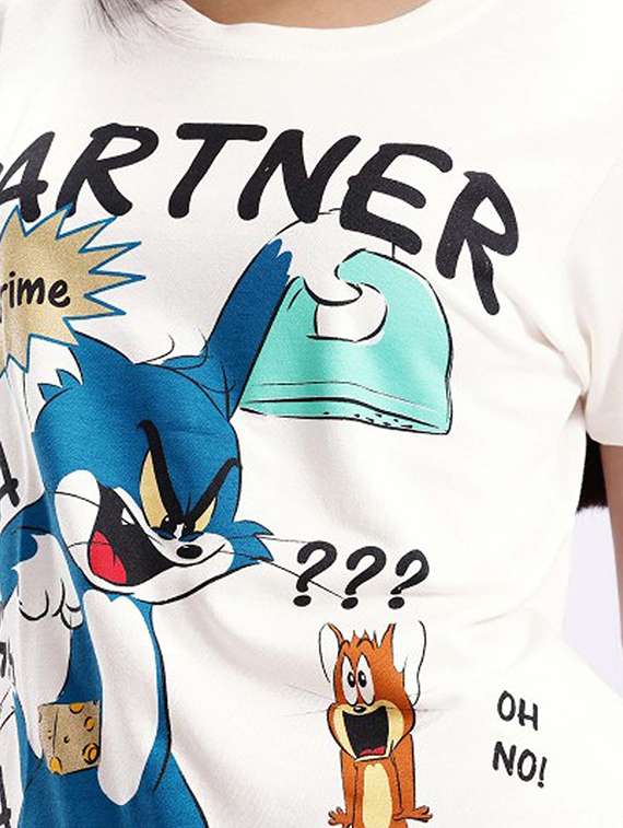 women printed short sleeve t-shirt - 22315911 -  Standard Image - 4