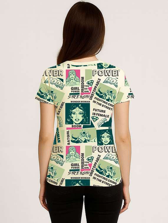 women printed short sleeve t-shirt - 22315917 -  Standard Image - 1