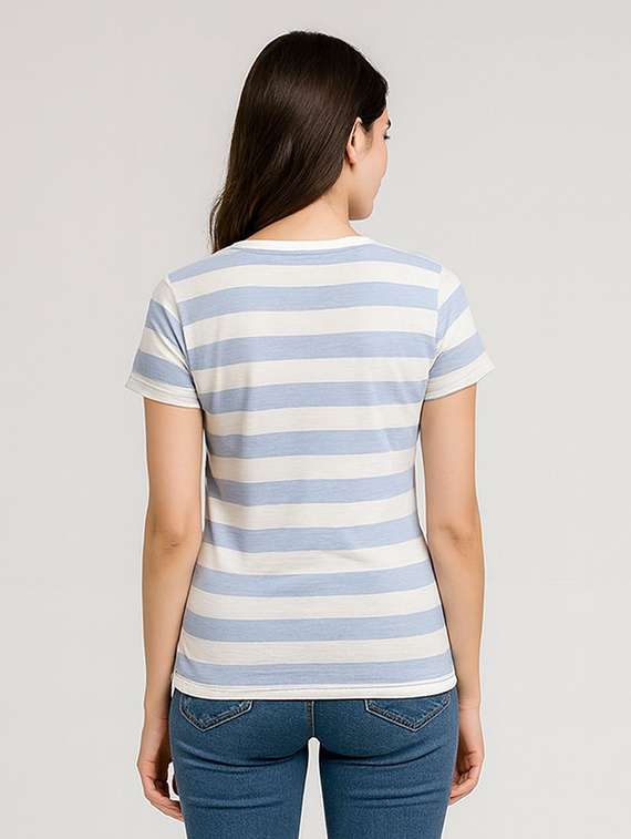 women striped short sleeve t-shirt - 22315923 -  Standard Image - 1