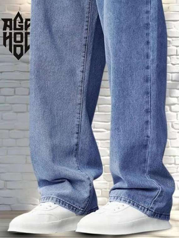 men plain mid rise full length jeans - 22316024 -  Standard Image - 4