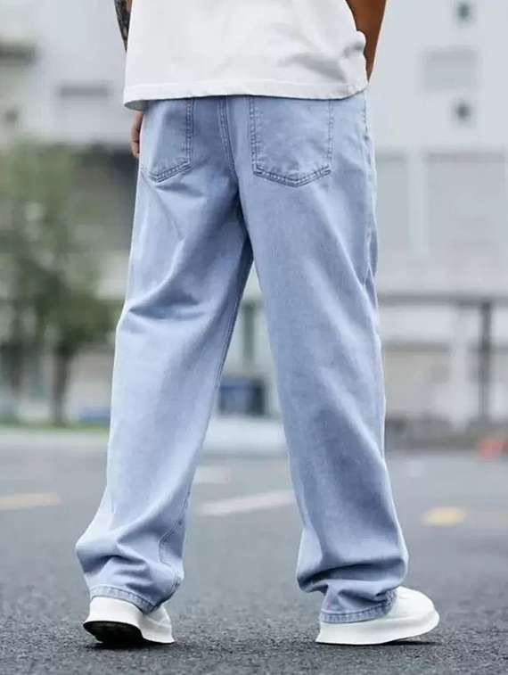 men plain mid rise full length jeans - 22316031 -  Standard Image - 1