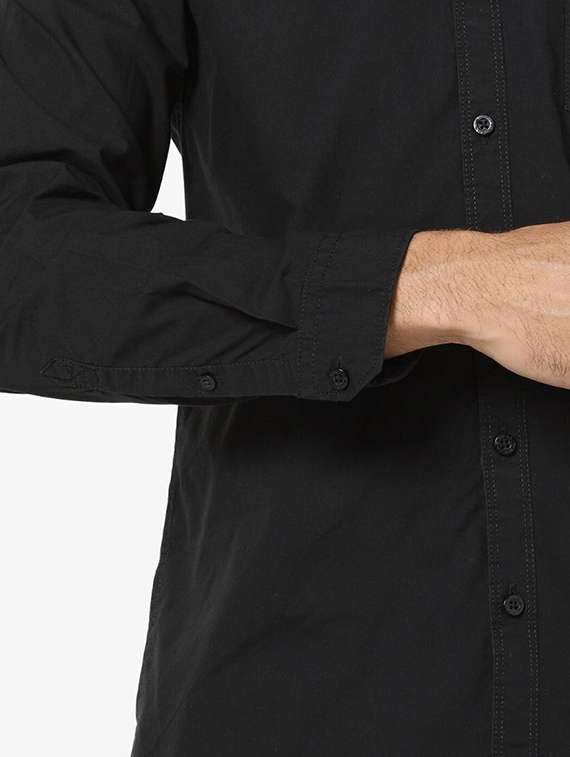 men solid long sleeve regular fit casual shirt - 22316045 -  Standard Image - 4