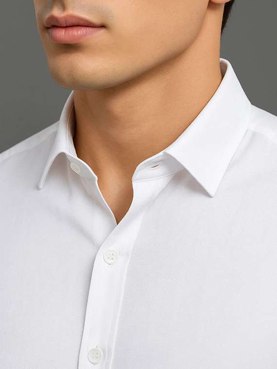 Men Solid Long Sleeve Regular Fit Casual Shirt - 22316060 -  Standard Image - 4