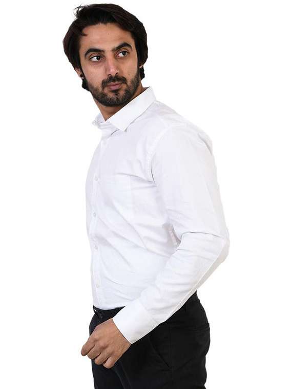 men solid long sleeve regular fit formal shirt - 22316084 -  Standard Image - 1