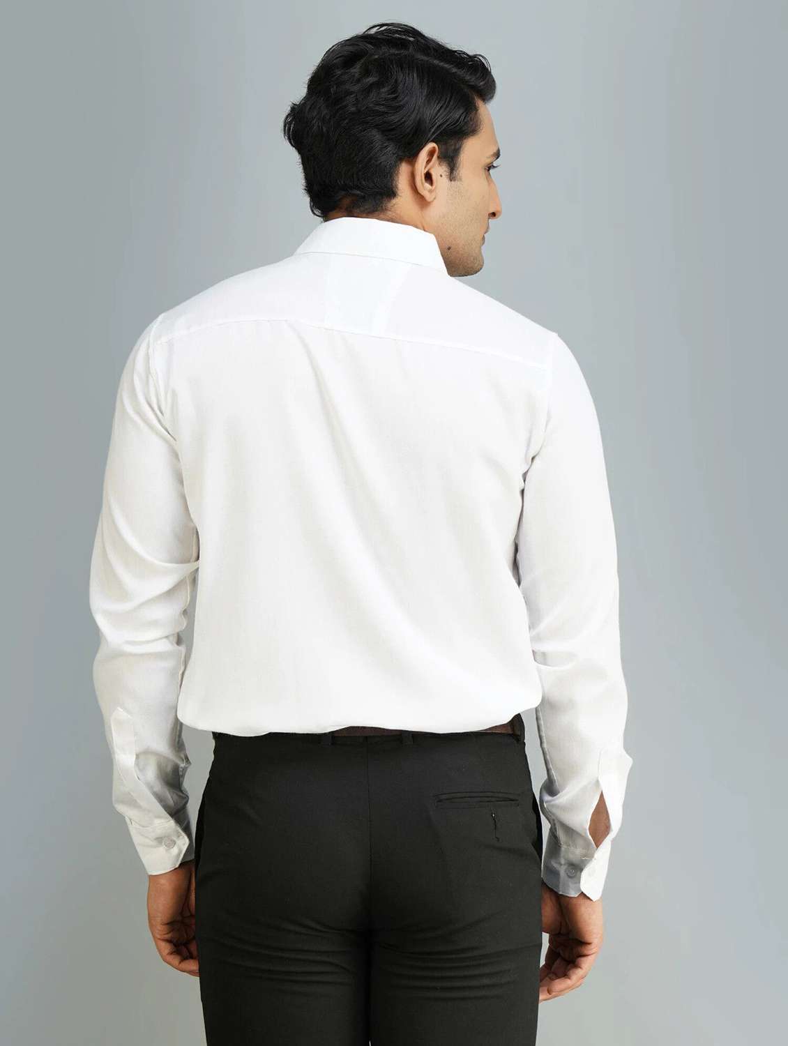 men solid long sleeve regular fit formal shirt - 22316097 -  Standard Image - 1