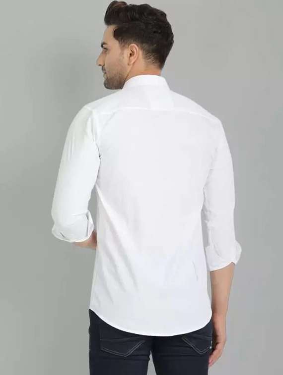 men solid long sleeve regular fit casual shirt - 22316115 -  Standard Image - 1