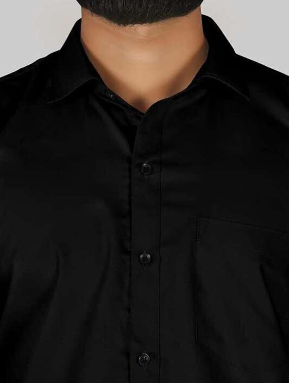 men solid long sleeve regular fit casual shirt - 22316146 -  Standard Image - 4