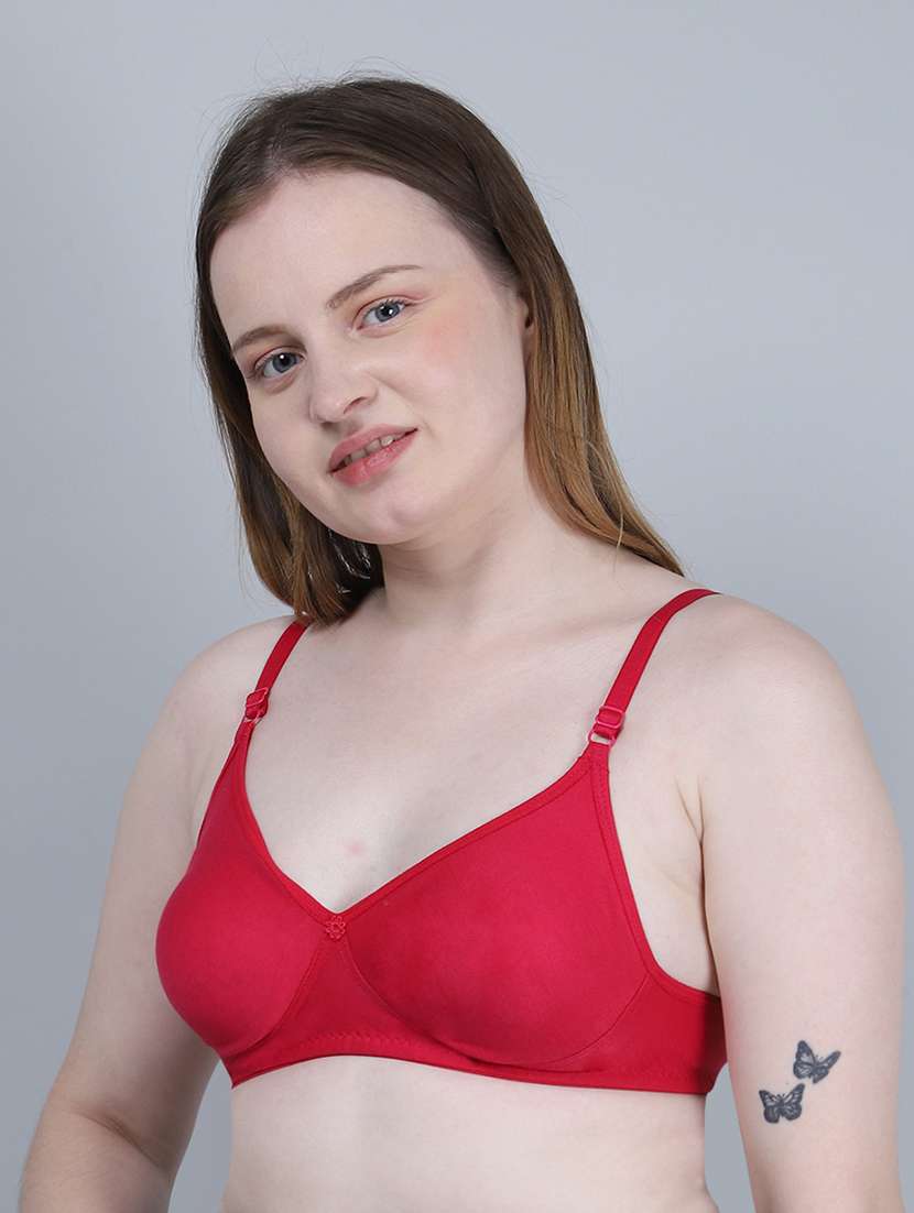 Women Solid Lightly Padded Bra - 22316161 -  Standard Image - 1