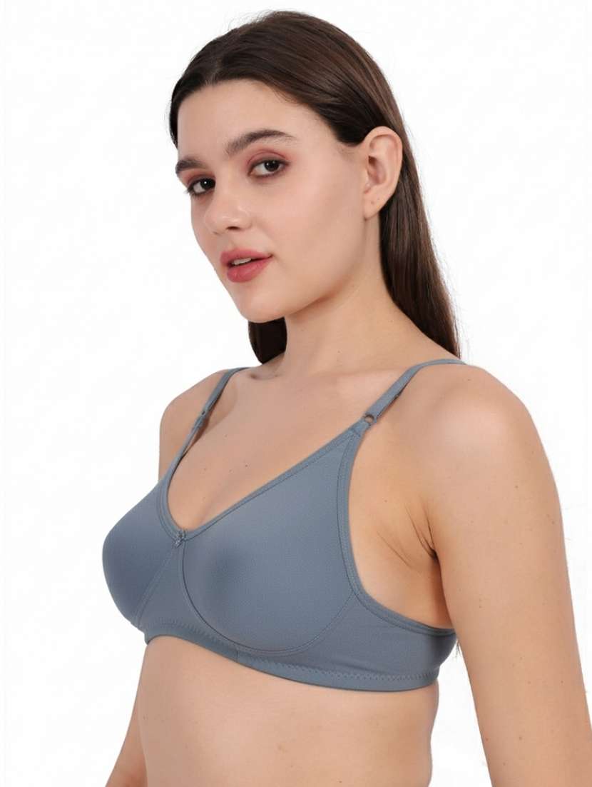 women solid lightly padded bra - 22316165 -  Standard Image - 1