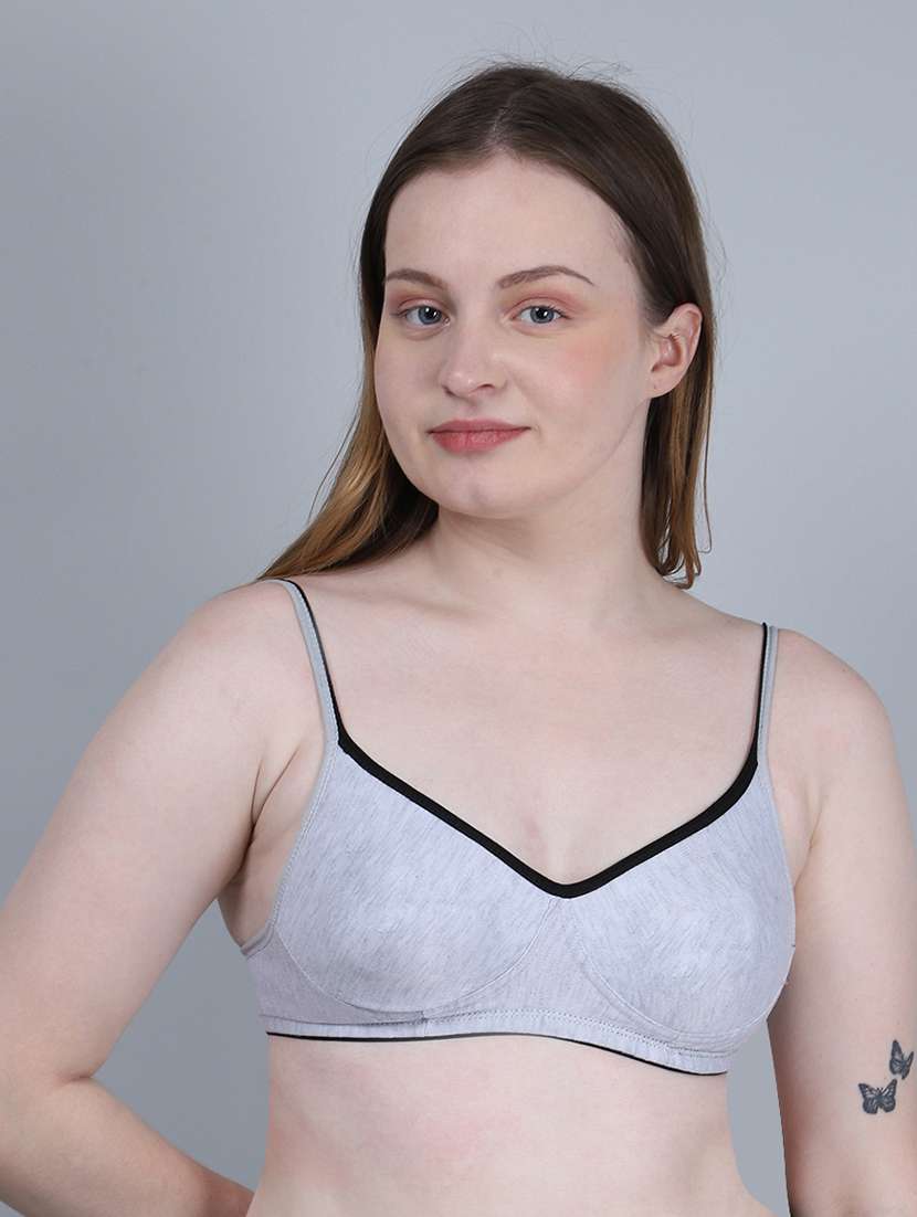 women solid non padded bra - 22316171 -  Standard Image - 1