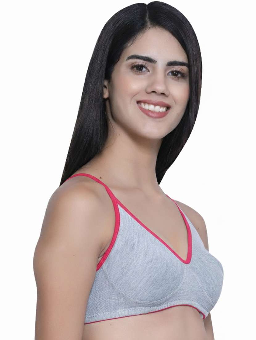 women solid lightly padded bra - 22316176 -  Standard Image - 1