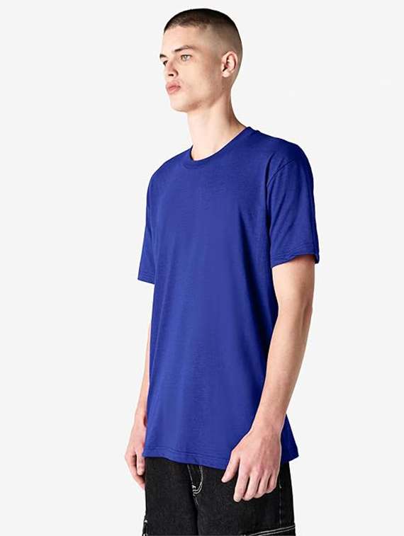 men solid short sleeve loose fit t-shirt - 22316223 -  Standard Image - 1