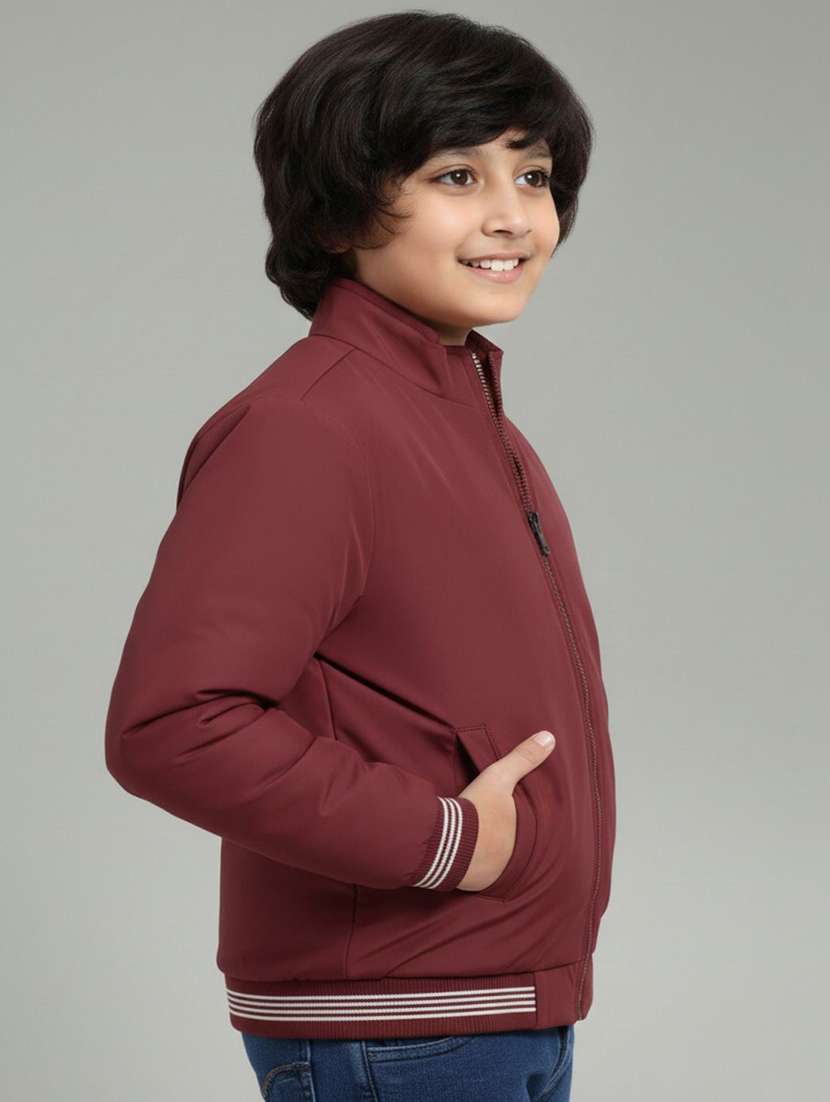 boys solid long sleeve bomber jacket - 22316230 -  Standard Image - 1