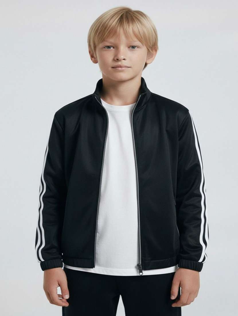 boys solid long sleeve bomber jacket - 22316232 -  Standard Image - 1