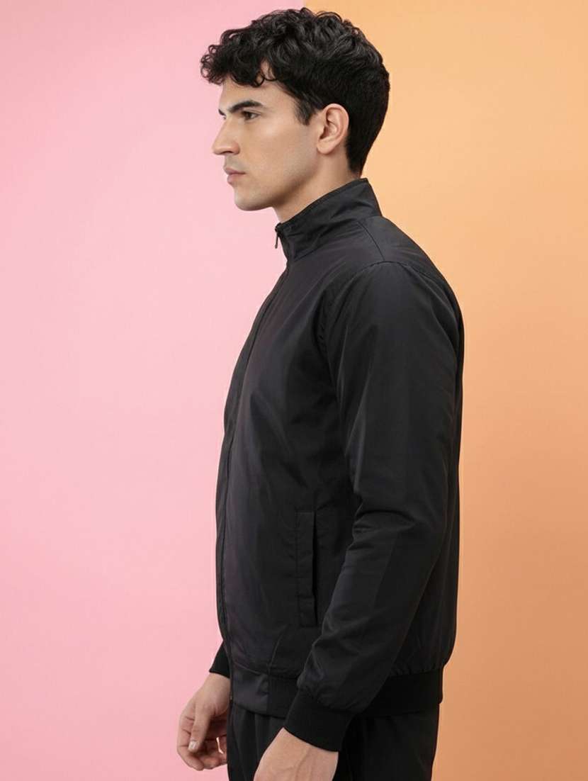 men solid long sleeve lightweight bomber jacket - 22316235 -  Standard Image - 1