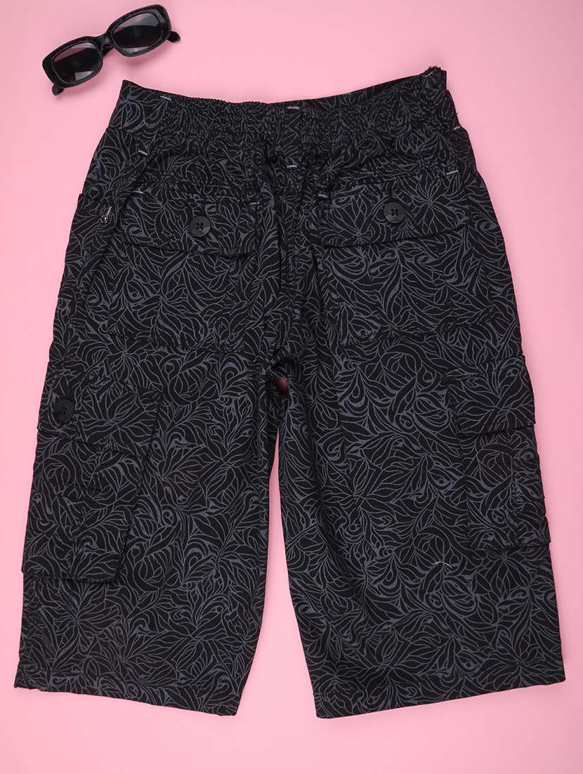 boys printed mid rise cargo shorts - 22316624 -  Standard Image - 1