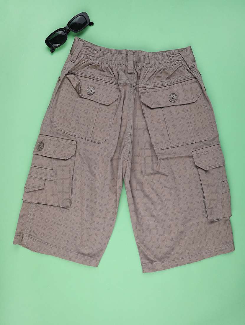 boys printed mid rise cargo shorts - 22316629 -  Standard Image - 1