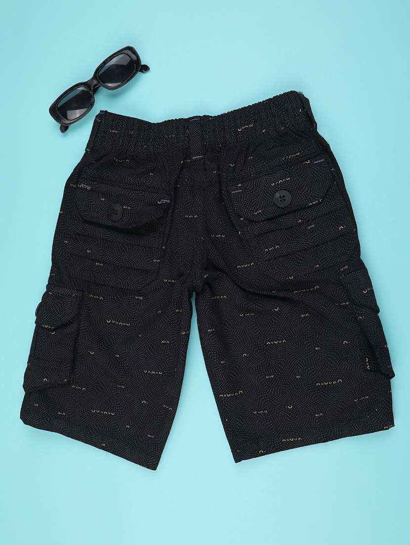 boys printed mid rise cargo shorts - 22316645 -  Standard Image - 1