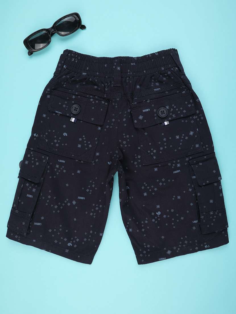 boys printed mid rise cargo shorts - 22316666 -  Standard Image - 1