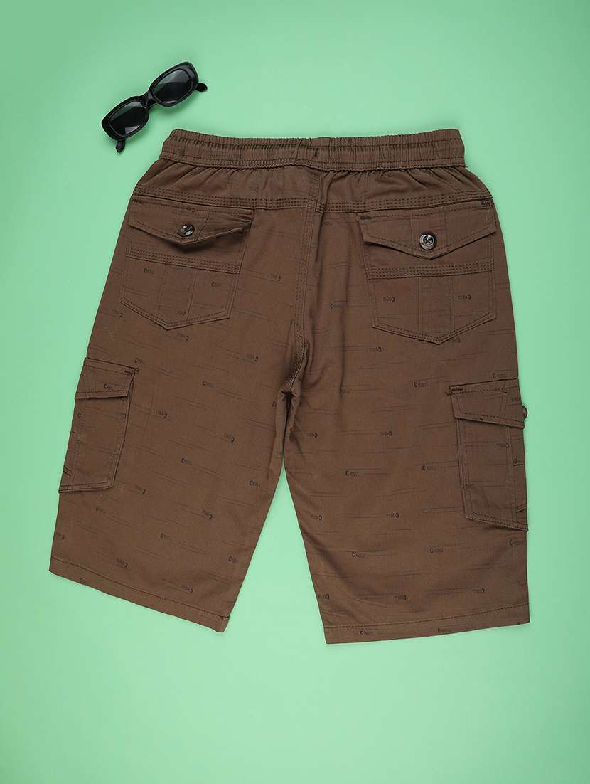 boys printed mid rise cargo shorts - 22316685 -  Standard Image - 1