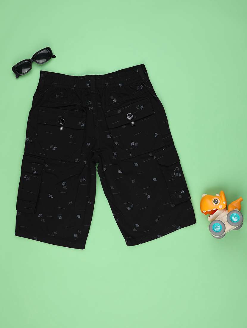 boys printed mid rise cargo shorts - 22316694 -  Standard Image - 1